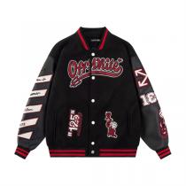 Off-White コピー ジャケット 鮮烈 レッドブラック ストリートスタイル...