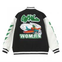 限定 オフホワイト 偽物 ジャケット 爽快 グリーンブラック カレッジ風 デザイン Off-White