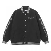 Off-White 偽物 ジャケット 重厚 ブラック シンプル モノトーン トレ...