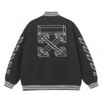 Off-White 偽物 ジャケット 重厚 ブラック シンプル モノトーン トレンド オフホワイト