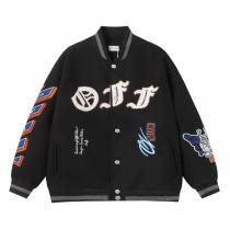  オフホワイト コピー ジャケット 独創 グラフィック バックプリント デザイン Off-White
