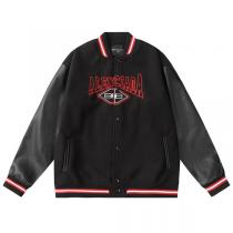 バレンシアガ 偽物 ジャケット 重厚 ブラックレッド モード スタイル 希少 BALENCIAGA