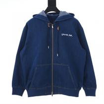 DIOR 偽物 デニム フード付き ジップアップ カジュアル 上品 おしゃれ ジャケット ディオール