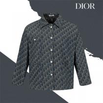 DIOR コピー モノグラム デニム 総柄 シャツジャケット 高級感 洗練 クラ...
