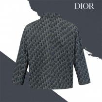 DIOR コピー モノグラム デニム 総柄 シャツジャケット 高級感 洗練 クラシカル ディオール