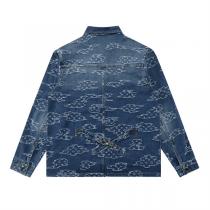 ルイヴィトン 偽物 デニムジャケット クラシック 魅力的 クラウドパターン LOUIS VUITTON