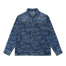 ルイヴィトン 偽物 デニムジャケット クラシック 魅力的 クラウドパターン LOUIS VUITTON
