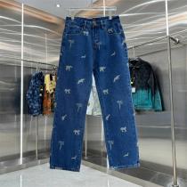 ルイヴィトン コピー デニムパンツ スタイリッシュ 洗練 アニマルモチーフ LOUIS VUITTON