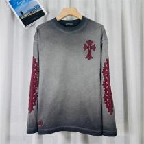 CHROME HEARTS スーパーコピー ロングTシャツ モード クロス 刺繍 グラデーション クロムハーツ