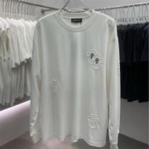CHROME HEARTS コピー ロングTシャツ 高級感 個性派 クロス 刺繍 デザイン クロムハーツ