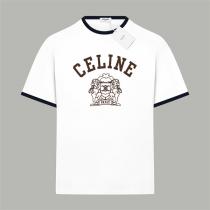 セリーヌ コピー Tシャツ カジュアル 上質 ファッション性 豊富 エンブレム流行必須 CELINE