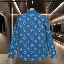 ルイヴィトン 偽物 シャツ 華やかな 高級感ある モノグラム デニム調 LOUIS VUITTON