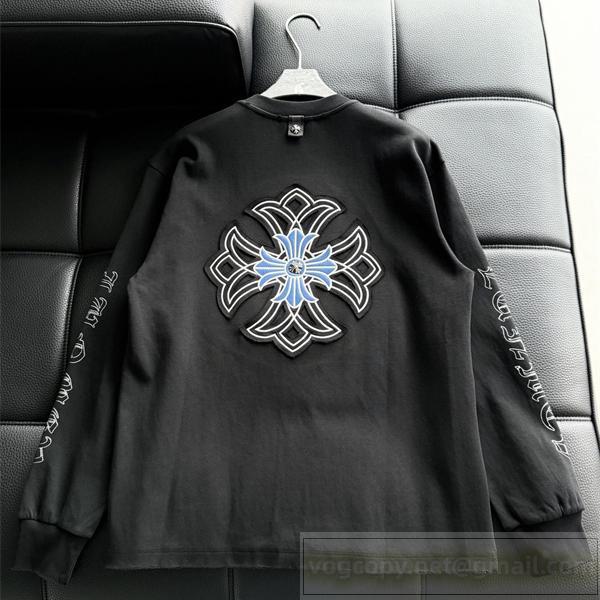 CHROME HEARTS 偽物 トレーナー ブルークロス アーティスティック クール クロムハーツ
