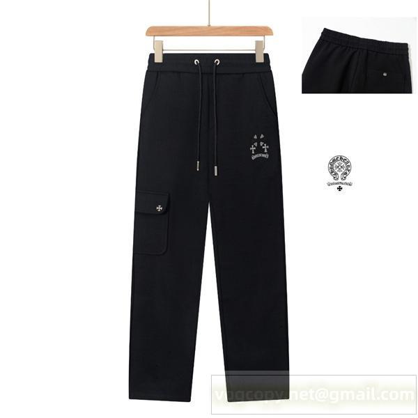 クロムハーツ コピー スウェットパンツ ロゴクロス シンプル モダン CHROME HEARTS