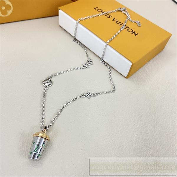  LOUIS VUITTON 偽物 ネックレス ポップ キュート ドリンクカップ デザイン ルイヴィトン