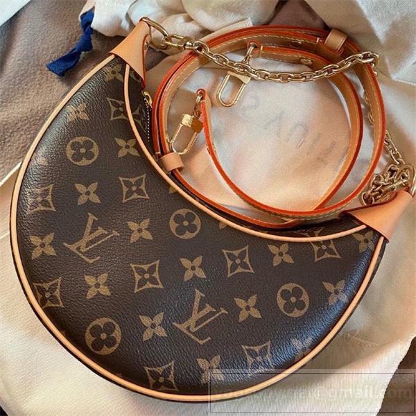  ルイヴィトン コピー バッグ 上品 エレガント チェーン付き ハーフムーン LOUIS VUITTON