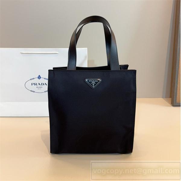 PRADA コピー トートバッグ 上質 シンプル ブラック ナイロン プレミアム プラダ