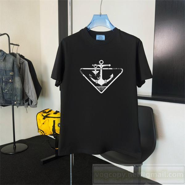 プラダ スーパーコピー Tシャツ カジュアル クール アンカーロゴ 最安値 PRADA