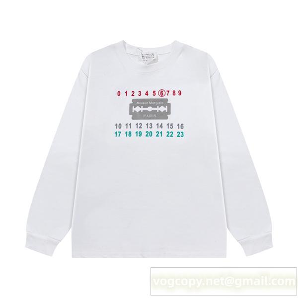 Maison Margiela 偽物 プリントトレーナー モードスタイリッシュ カジュアル マルジェラ