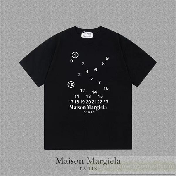 メゾンマルジェラ 偽物 Tシャツ 数字 シンプル 個性派 スタイリッシュ Maison Margiela