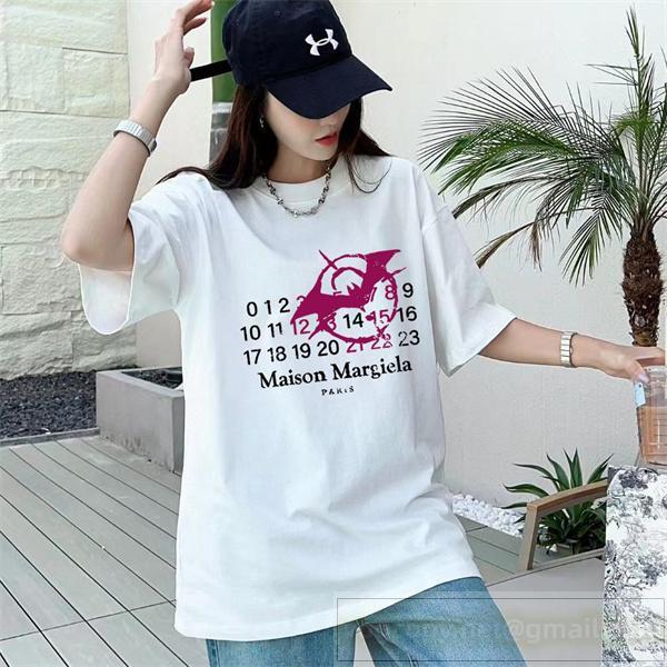 Maison Margiela コピー Tシャツ アート風グラフィック モダン 洗練 メゾンマルジェラ