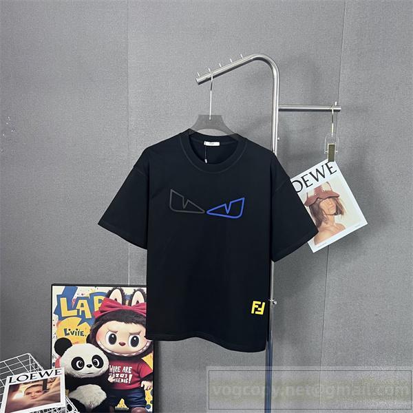 フェンディ 偽物 Tシャツ モンスターアイ デザイン クール 個性派 カジュアル FENDI