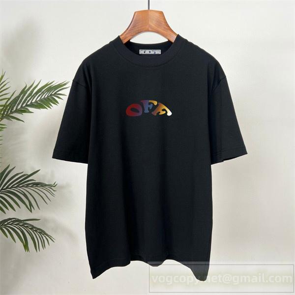 オフホワイト スーパー コピー グラフィティ風 バックロゴ 個性派 Tシャツ Off-White