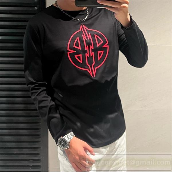 BALENCIAGA コピー 長袖Tシャツ ビッグロゴ ストリート クール 新作 バレンシアガ