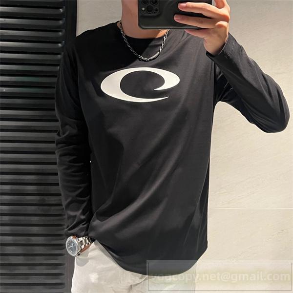 BALENCIAGA 偽物 長袖Tシャツ 抽象アート モノクロデザイン 人気 バレンシアガ