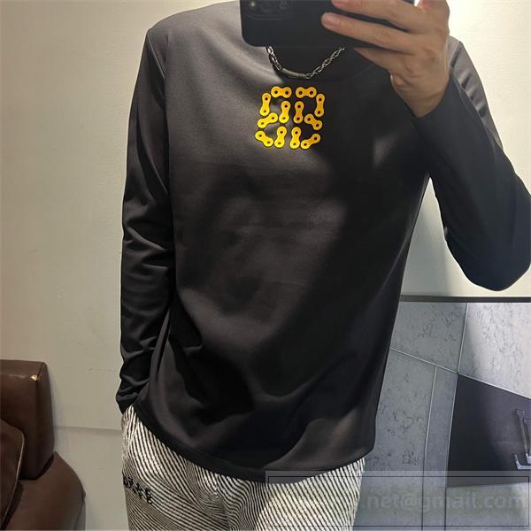 BALENCIAGA コピー 長袖Tシャツ BBチェーン 個性派スタイル 最安値 バレンシアガ