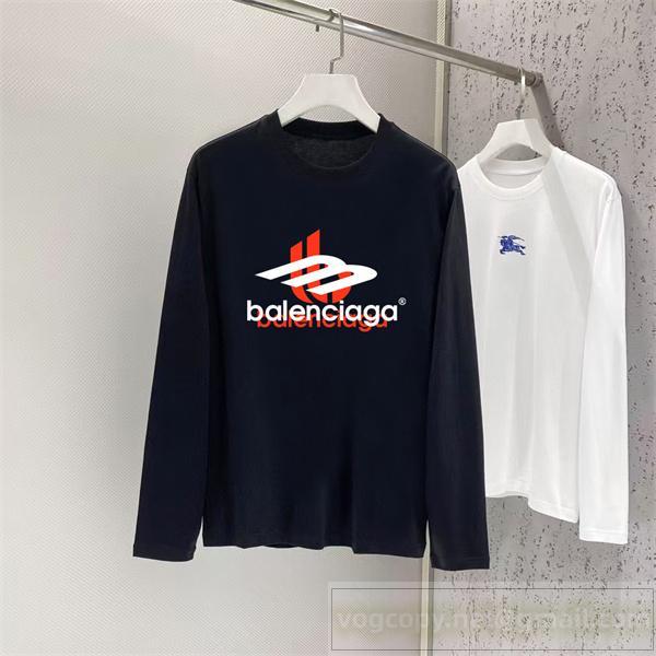 限定 BALENCIAGA コピー 長袖Tシャツ スポーツロゴ モダンデザイン バレンシアガ