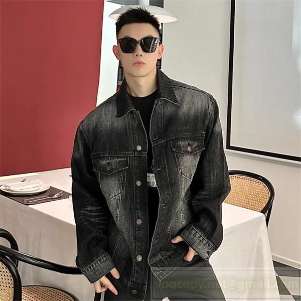  バレンシアガ 偽物 デニムジャケット ヴィンテージ調 ストリート 注目 BALENCIAGA