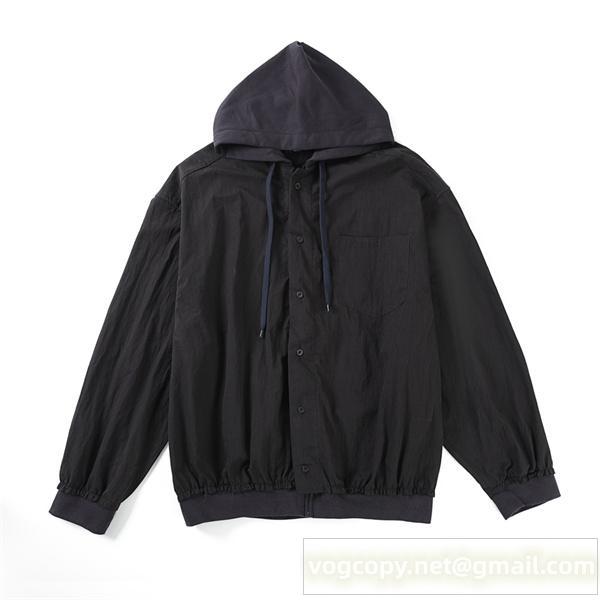 バレンシアガ 偽物 パーカー おしゃれ カジュアル フード付き ブラック BALENCIAGA