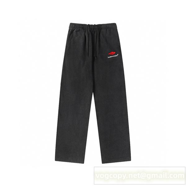 BALENCIAGA 偽物 スウェットパンツ シック シンプル ダークグレー バレンシアガ