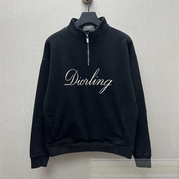 ディオール スーパーコピー スウェット ハーフジップ Diorling ロゴデザイン モダン カジュアル DIOR
