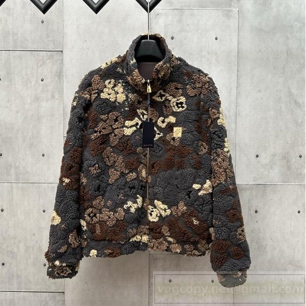  ルイヴィトン 偽物 フリースジャケット 花柄モチーフ 高級感抜群 おすすめ LOUIS VUITTON
