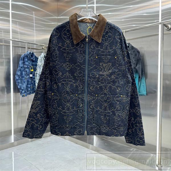 ルイヴィトン スーパーコピー モノグラム ステッチ 高級感 デニム ジャケット LOUIS VUITTON