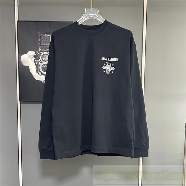 クロムハーツ コピー 長袖Tシャツ 個性的 クール クロスプリントファッション CHROME HEARTS