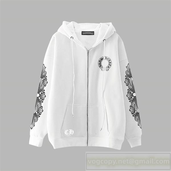 CHROME HEARTS コピー クロスアート エレガント デザイン フルジップ パーカー クロムハーツ