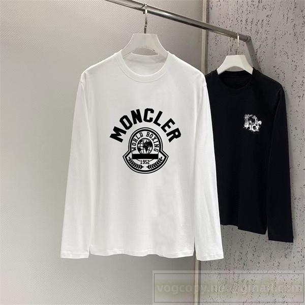 モンクレール コピー 長袖Tシャツ スポーツ風 クラシックプリント 快適 おしゃれ MONCLER