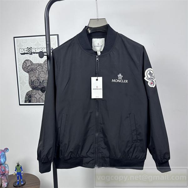 MONCLER コピー ジャケット シンプル ロゴ刺繍 ベーシック アウター 入手困難 モンクレール