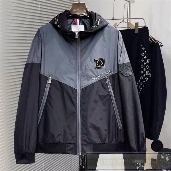 モンクレール スーパーコピー ジャケット 切り替えデザイン フード付き スポーティー MONCLER