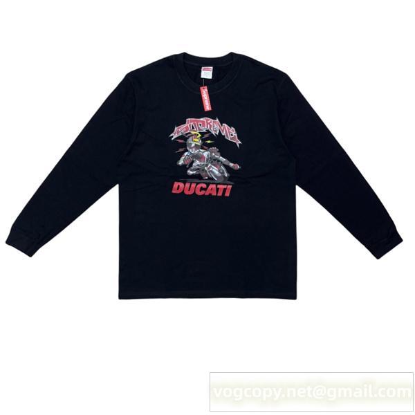 SUPREME 偽物 長袖Tシャツ ダイナミック 魅力的 バイクグラフィック エディション シュプリーム