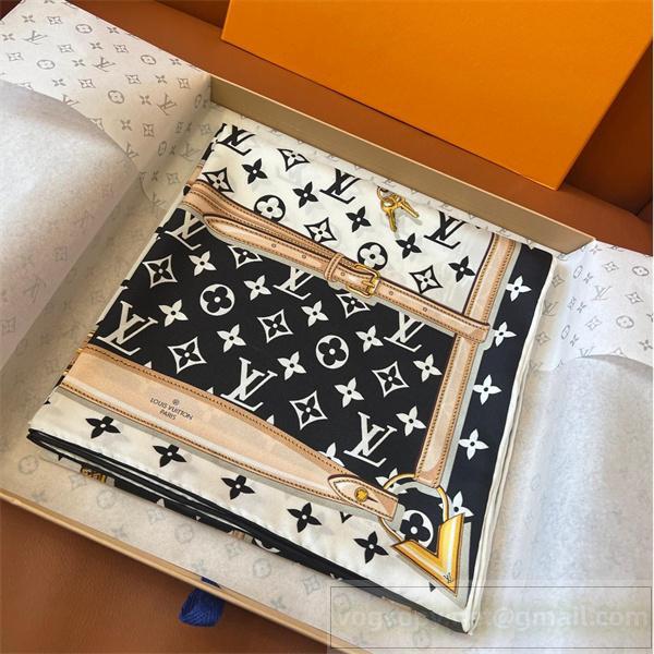 ルイヴィトン コピー スカーフ モノグラムベルト柄 上品エレガントデザイン LOUIS VUITTON