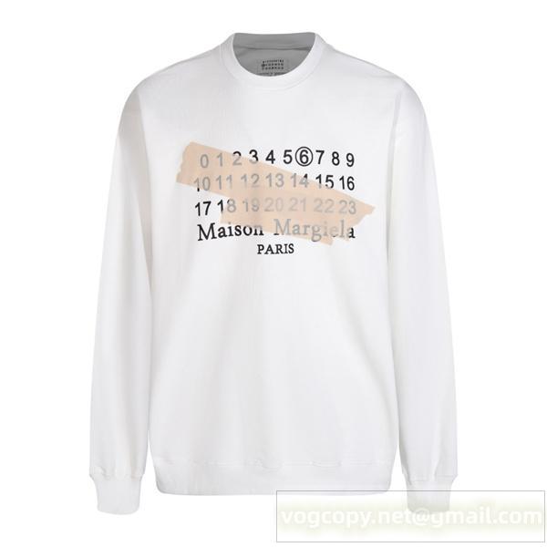 マルジェラ 偽物 スウェットシャツ 数字ロゴ モード感 高級感 上品スタイル Maison Margiela