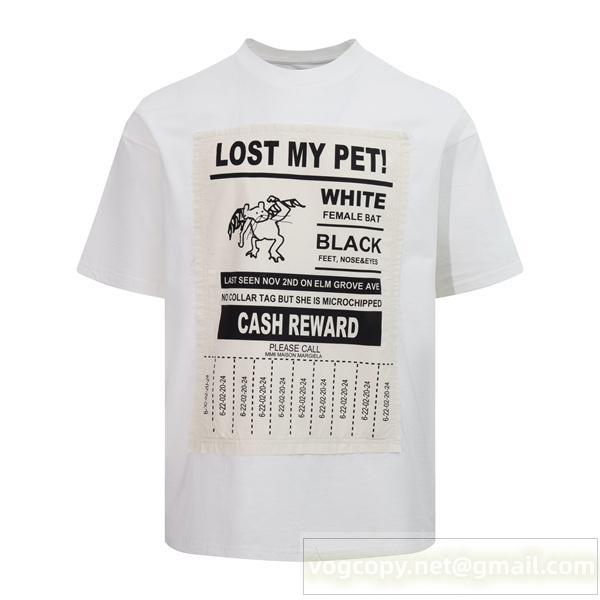 Maison Margiela コピー Tシャツ ロストペット 個性派 独創的 大注目 当店イチオシ マルジェラ