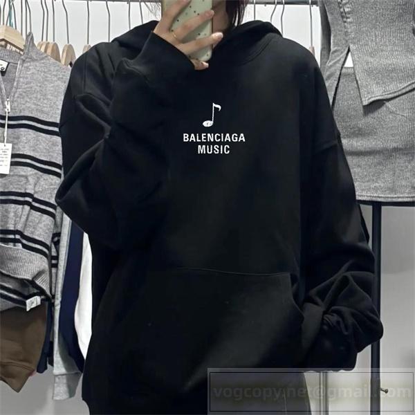 希少 バレンシアガ スーパーコピー パーカー 音楽モチーフ プレミアムデザイン BALENCIAGA
