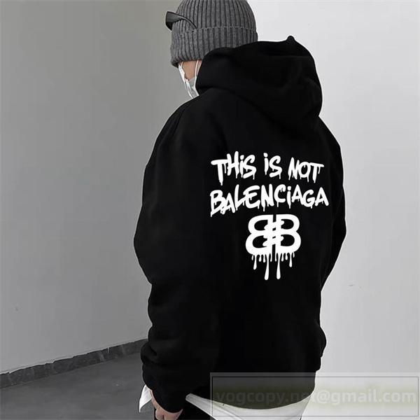 BALENCIAGA スーパーコピー パーカー THIS IS NOT かっこいい エッジィ 高級 バレンシアガ