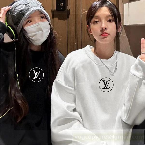 ルイヴィトン 偽物 トレーナー シンプルロゴ カジュアル スタイリッシュ LOUIS VUITTON