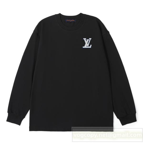 LOUIS VUITTON 偽物 ロングTシャツ 高品質 おすすめ ロゴモチーフ スタイリッシュ ルイヴィトン
